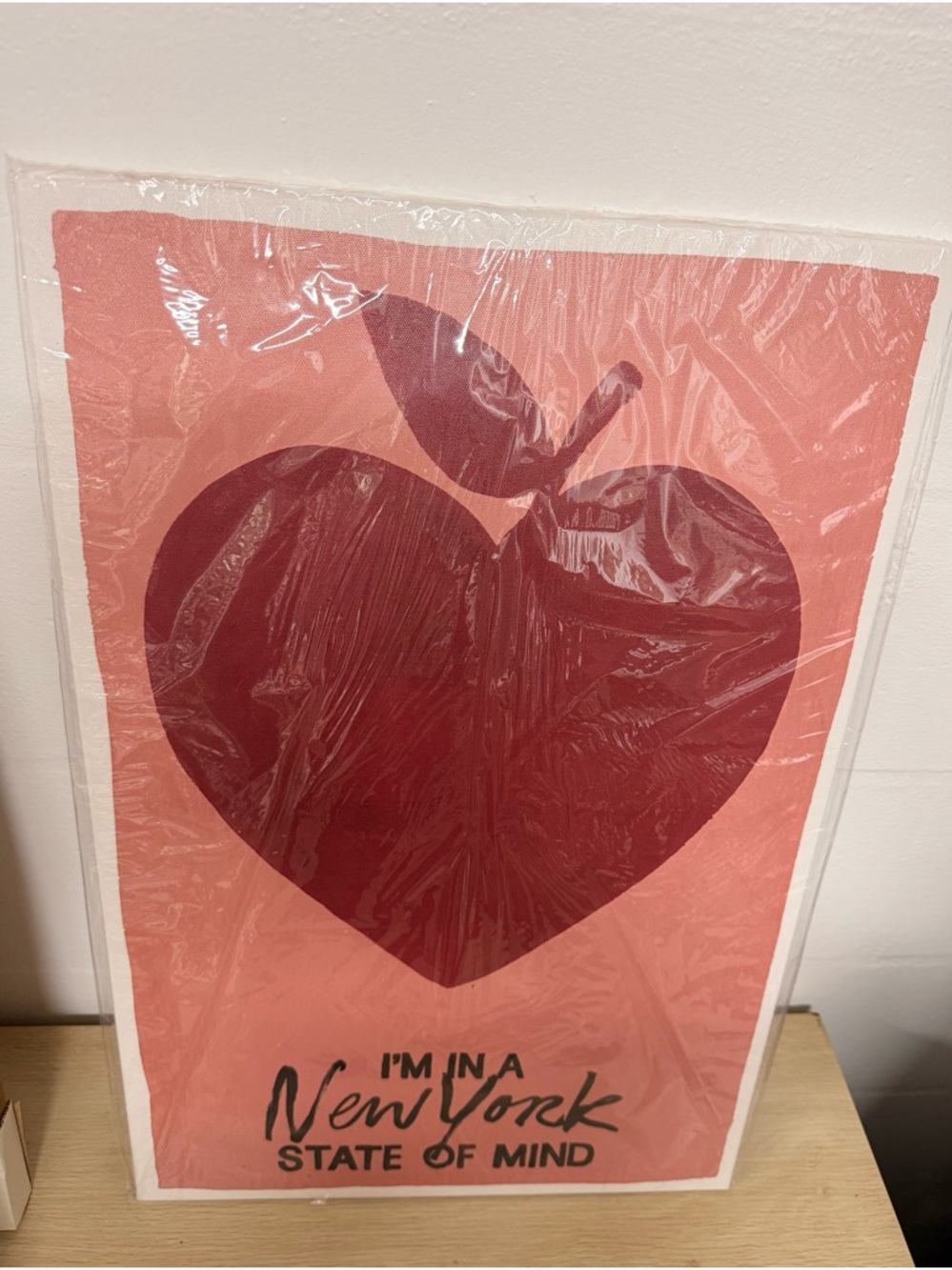 I'm in a New York State of Mind Pink Wall Art Print